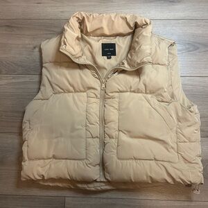 Love Tree Tan Puffer Vest